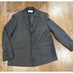 ZARA MAN TEXTURED SUIT JACKET BLAZER Pockets Size 44 2360